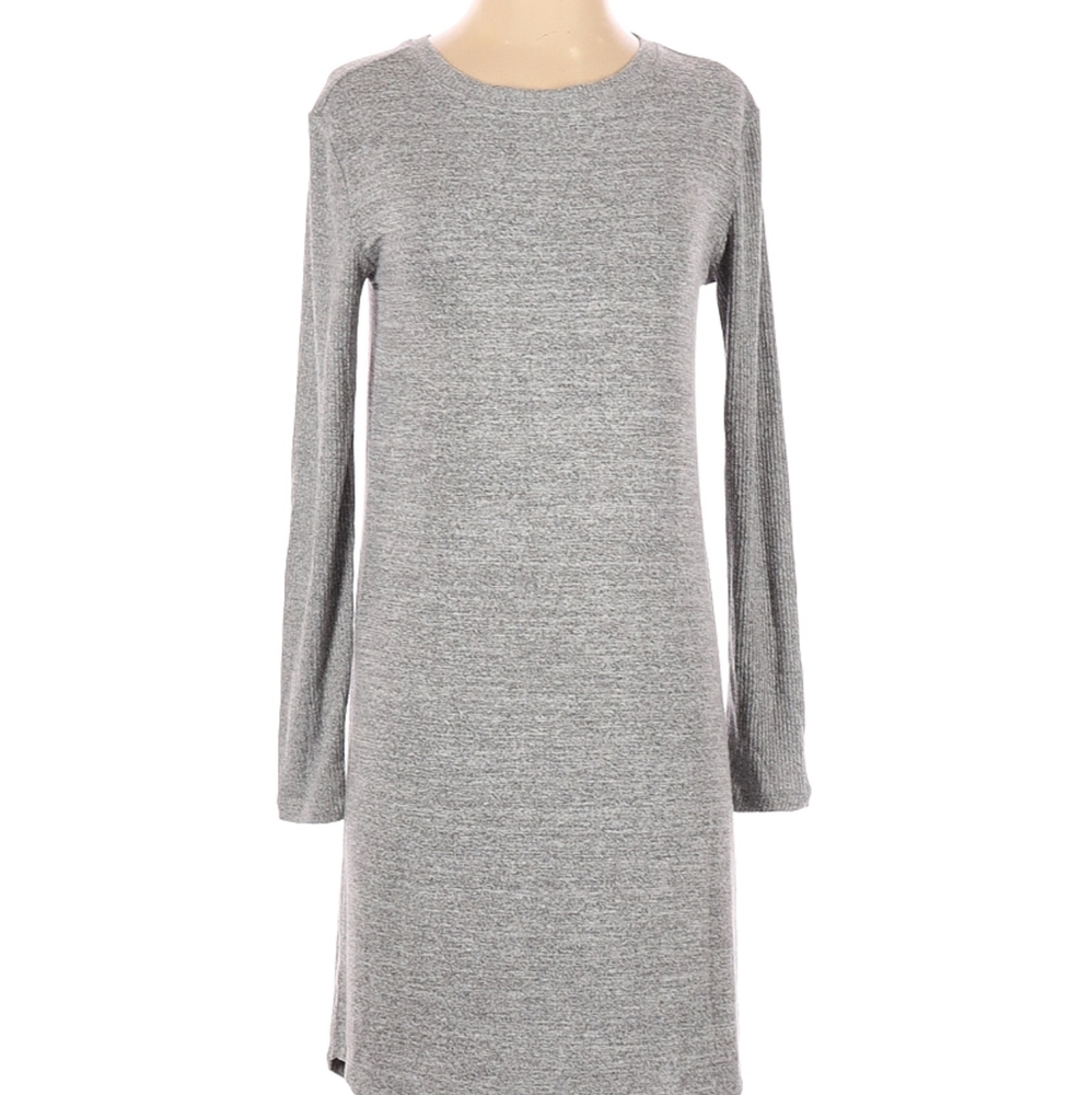 A New Day, gray long sleeve tunic dress, XL